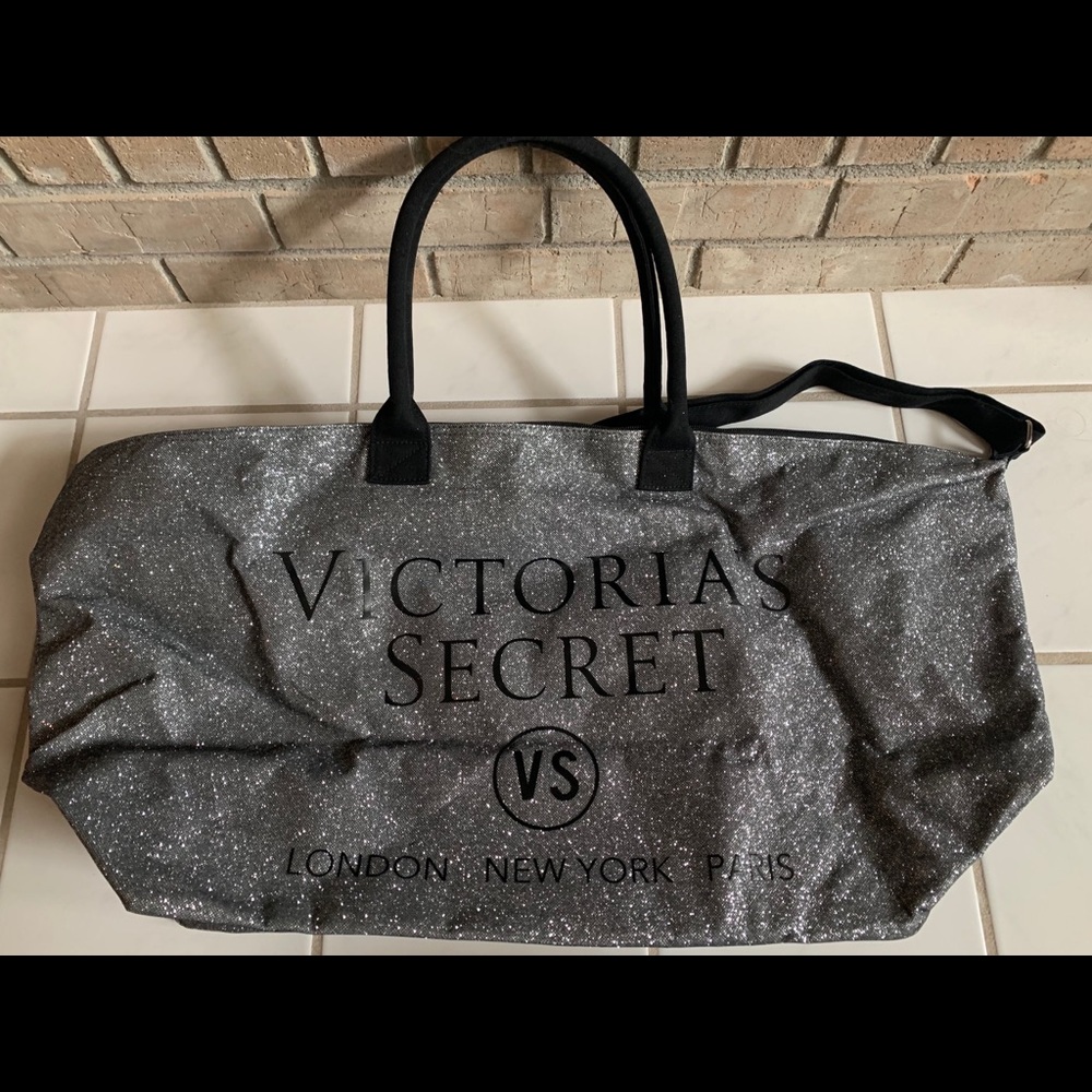 Silver Glitter Victoria’s Secret Bag
